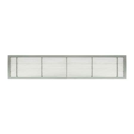 Giumenta-Architectural Grille AG10 Series 6in x 12in Solid Alum Fixed Bar Supply/Return Air Vent Grille, Brushed Satin 100061201